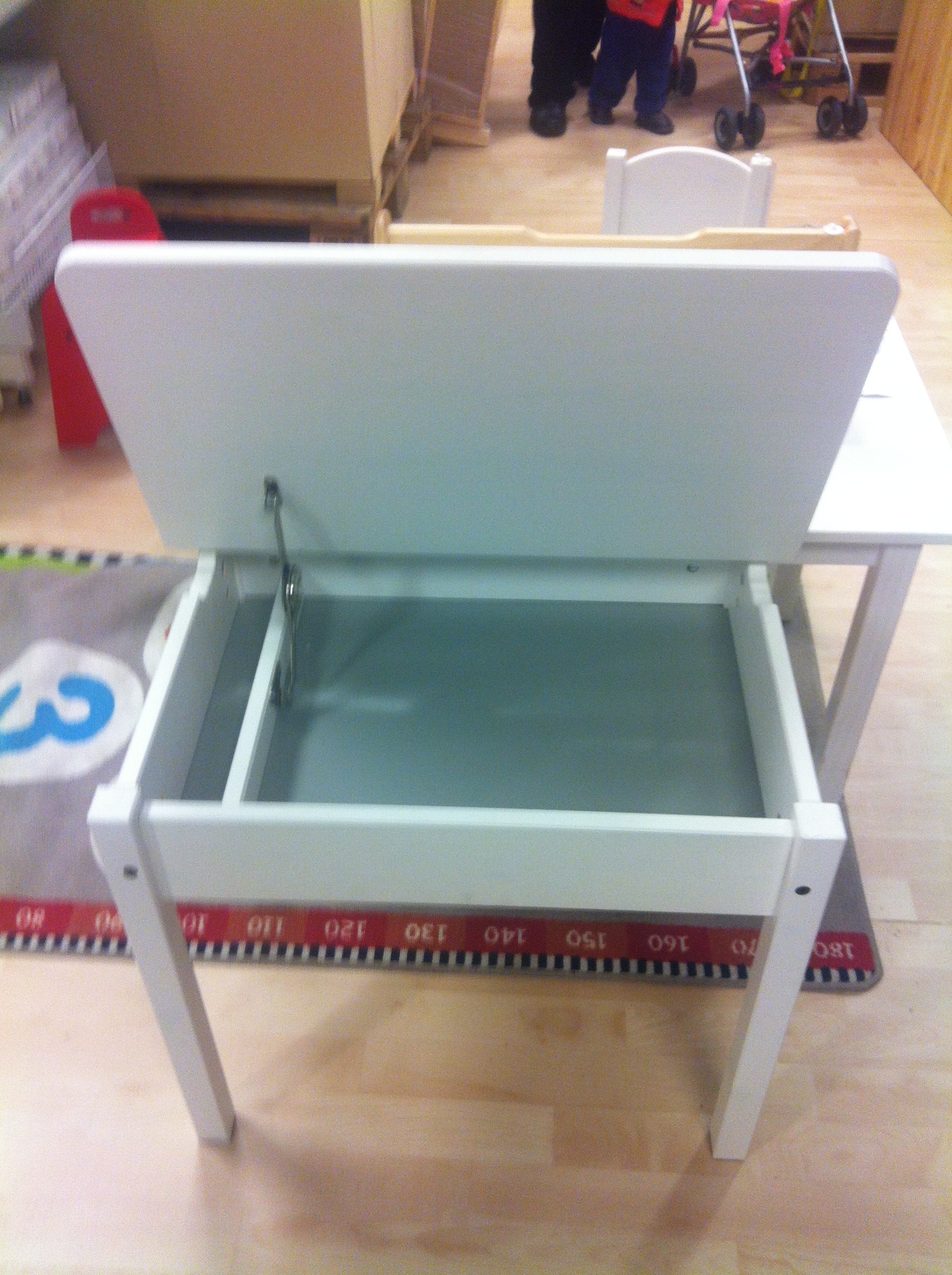 childs wooden desk with lift up lid