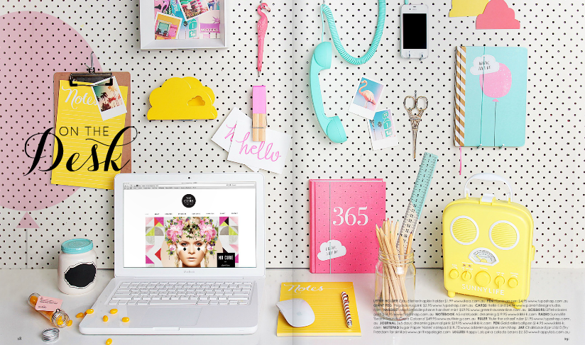 Adore Home--Colorful desk accessories