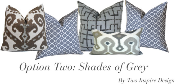 Breakfast Nook Pillows Greys